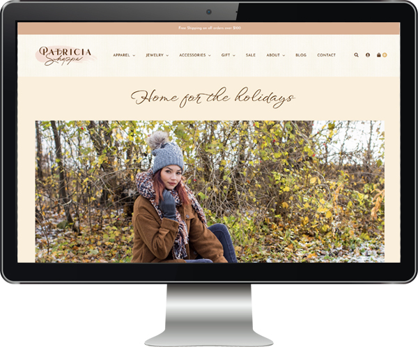 Patricia Shoppe Website Design