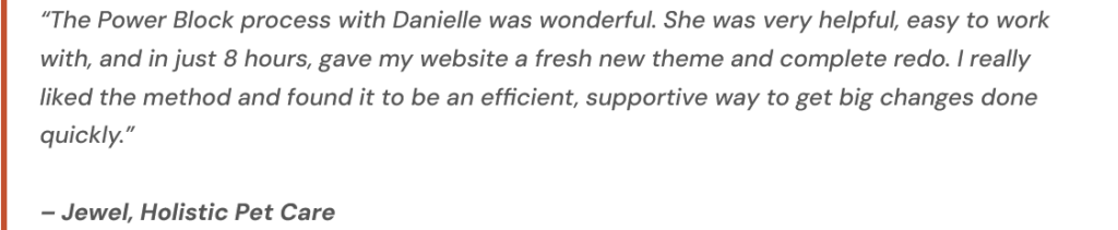 BigCommerce Redesign Service Tetsimonial