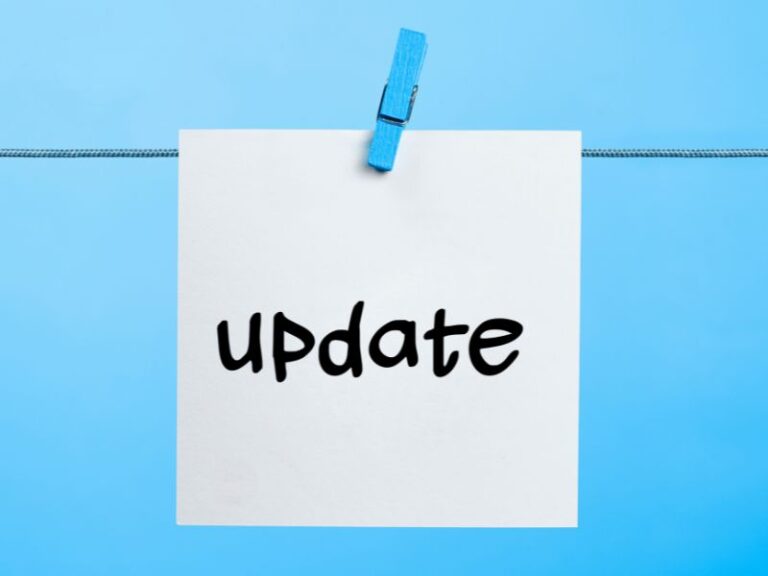 Sticky Note Showing Update